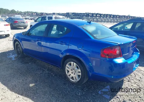 2014 Dodge Avenger Se из США, поврежденный, VIN 1C3CDZAB4EN162573